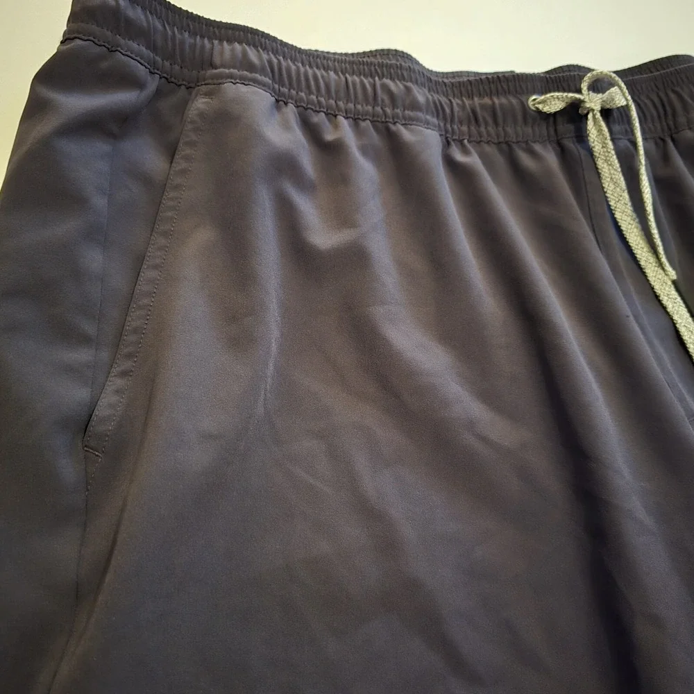 FLX Shorts Men XLG Lightweight Breathable Training Pockets Jersey Lining Dk Gray